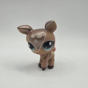 LPS Littlest Pet Shop 2499 Deer Reindeer Blue Eyes Toy Figure